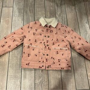 Corduroy Jacket Blossom Embroidery